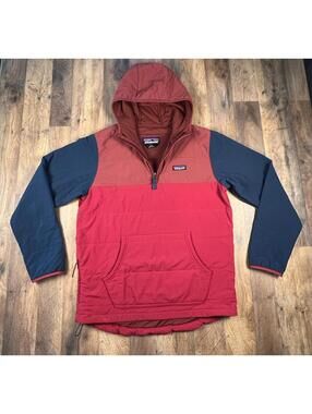 Patagonia Wax Red Pack In Pullover Hoody Hooded 1/4 Zip Jacket 20895 Mens Medium